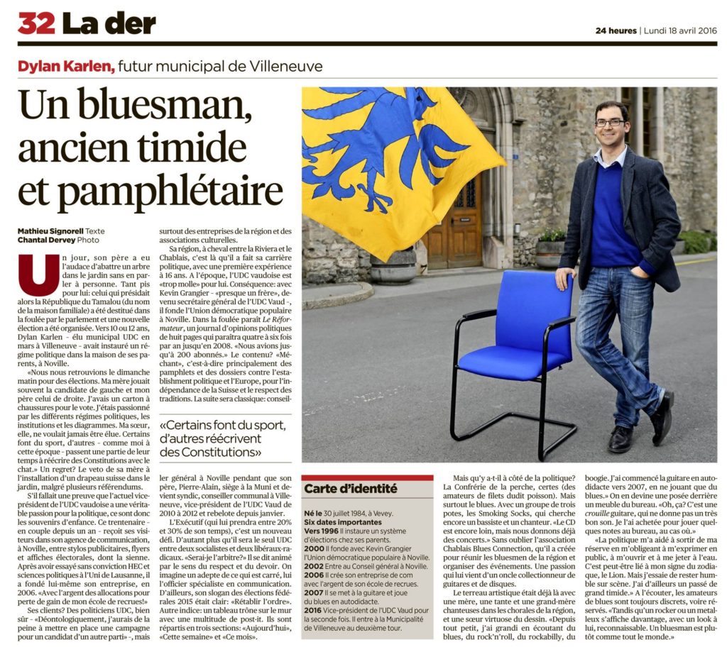 Un bluesman, ancien timide et pamphlétaire