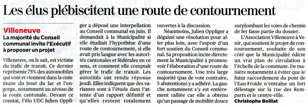 Les élus plébiscitent une route de contournement